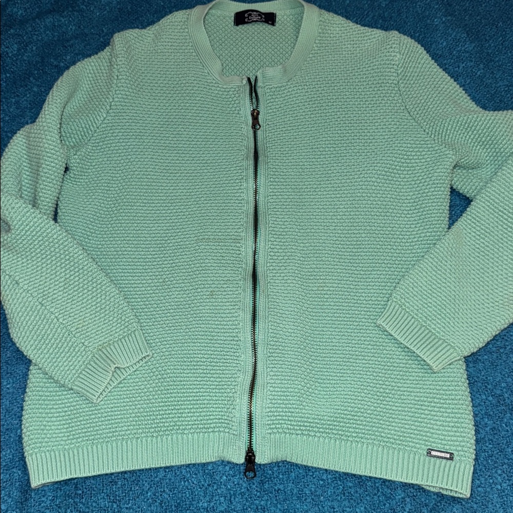 Mint Green Cardigan Sweater